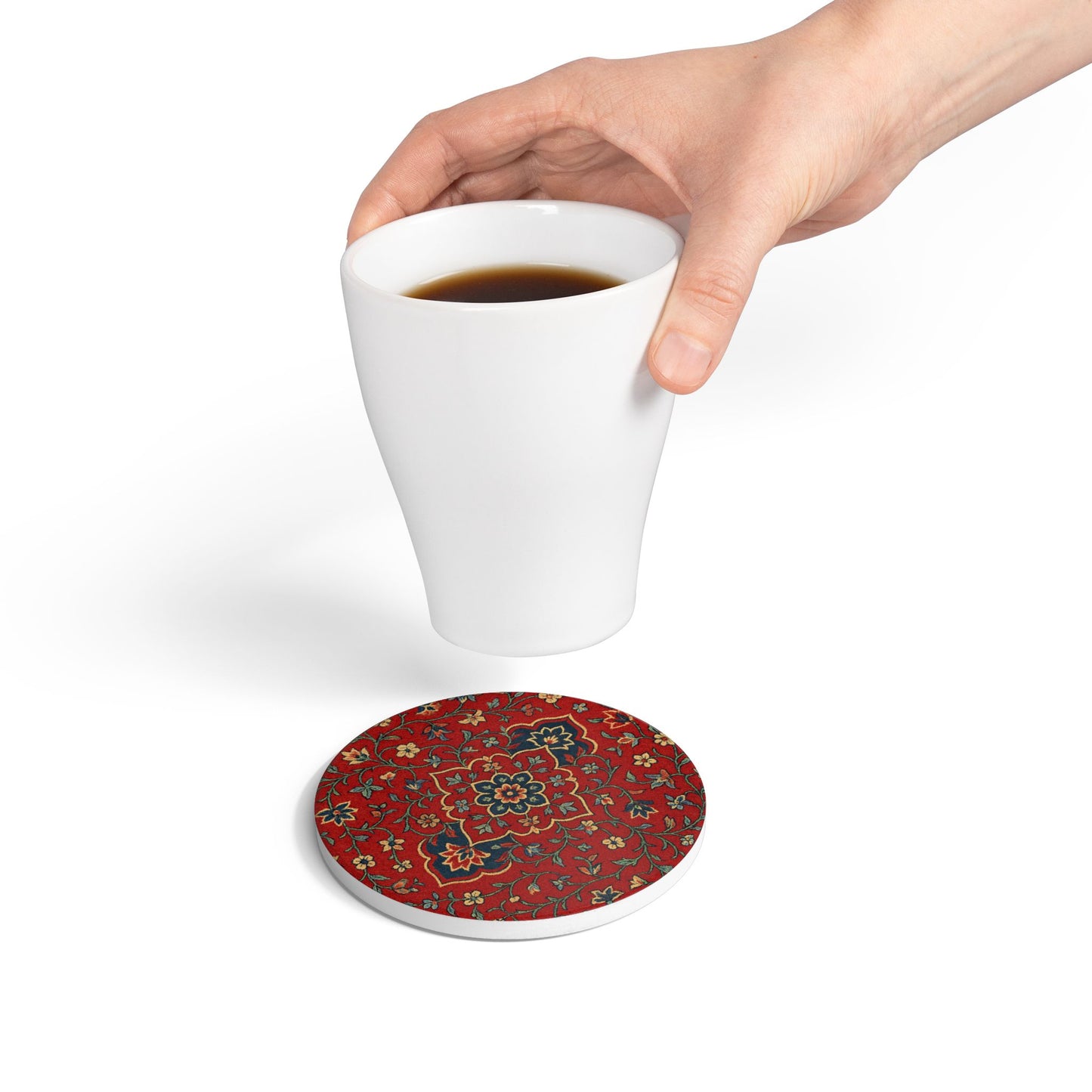 Ceramic Coaster - Haramain Red Carpets Inspired Design