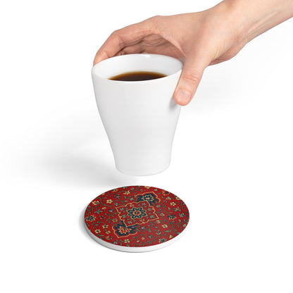 Ceramic Coaster - Haramain Red Carpets Inspired Design
