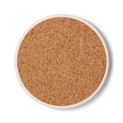 Ceramic Coaster - Haramain Mosque Green Carpet Inspired Design
